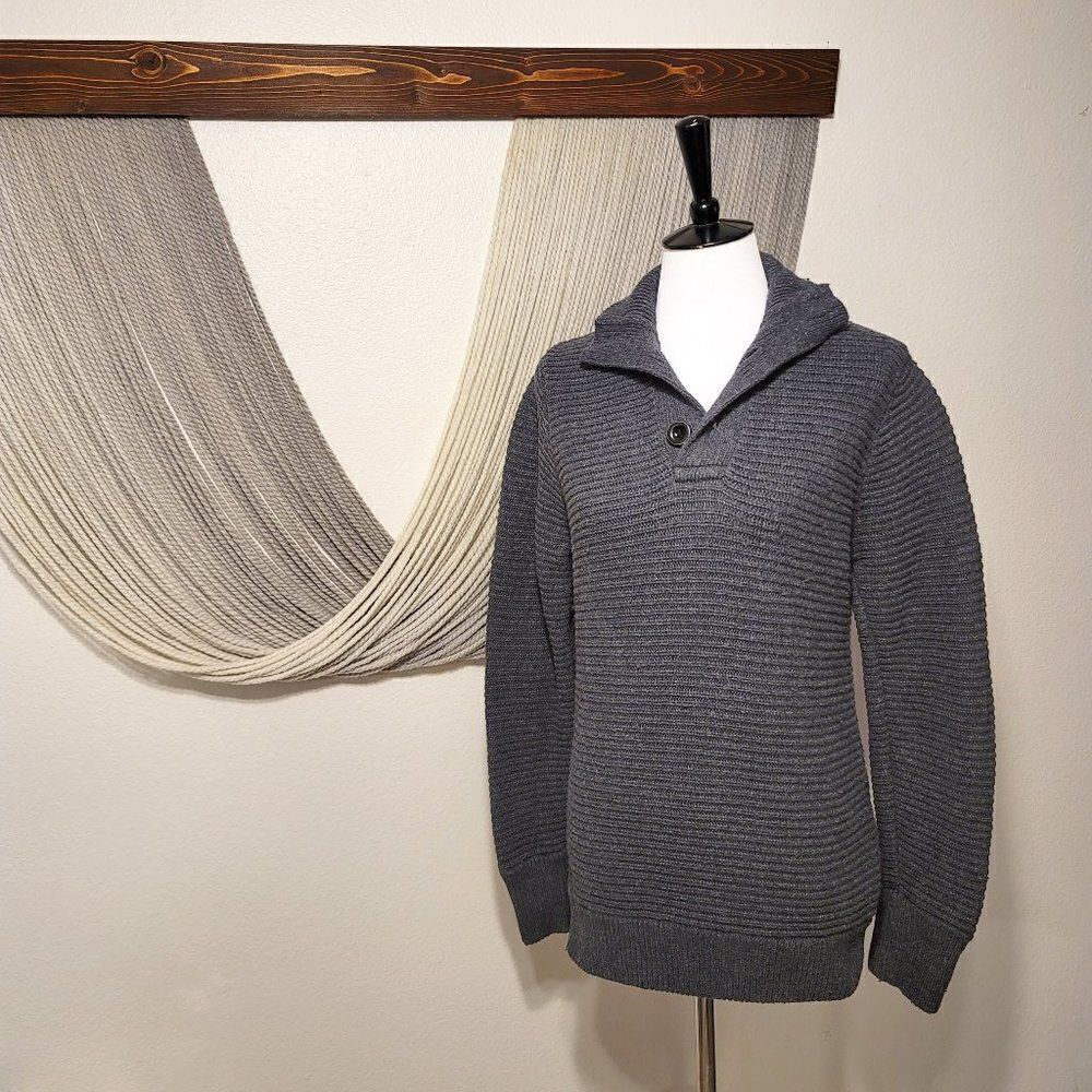Levi's Ribbed Button Neck Sweater Sz M